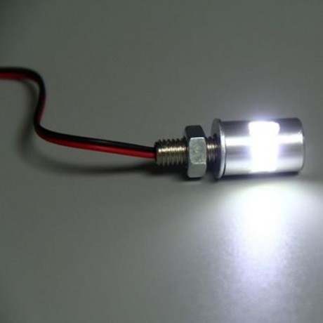 2PCS 12V CAR MOTORCYCLE LICENSE PLATE SCREW BOLT LAMP WITH WHITE LIGHT