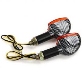 2PCS MOTORCYCLE MOTORBIKE 12V 15 LEDS TURN SIGNAL LIGHT CORNERING LAMP BLINKER
