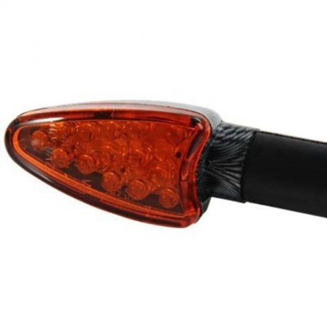 2PCS MOTORCYCLE MOTORBIKE 12V 15 LEDS TURN SIGNAL LIGHT CORNERING LAMP BLINKER