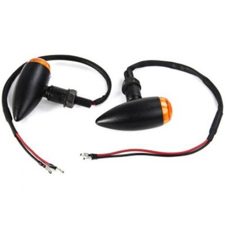 2PCS 12V LED MOTORCYCLE MOTORBIKE ALLOY TURN SIGNAL LIGHT BULB CORNERING LAMP BLINKER