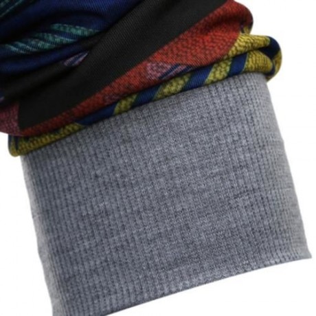 RAGLAN SLEEVE TRIBAL PRINTED PULLOVER HOODIE (LIGHT GRAY)