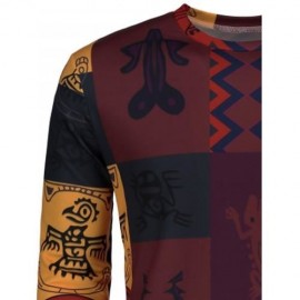 TOTEM ETHNIC PRINTED LONG SLEEVE T-SHIRT (COLORMIX)