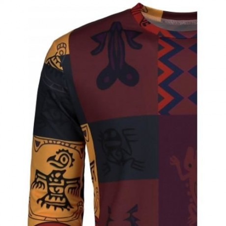 TOTEM ETHNIC PRINTED LONG SLEEVE T-SHIRT (COLORMIX)