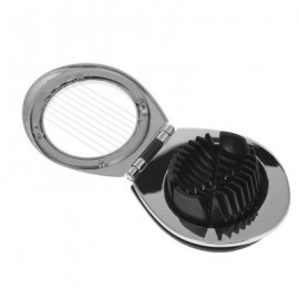 Handheld Zinc Alloy Slicer Egg Cutter Kitchen Tool (BLACK)