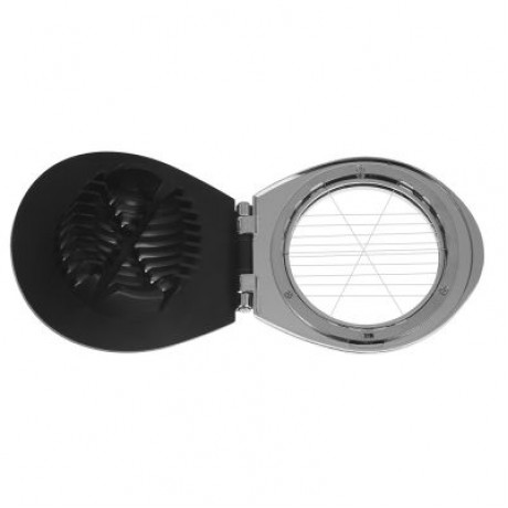 Handheld Zinc Alloy Slicer Egg Cutter Kitchen Tool (BLACK)