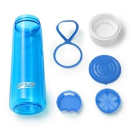 GRIZZLY ES8110 700ML PORTABLE TRANSPARENT WATER BOTTLE (BLUE)