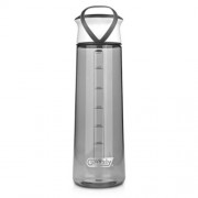 GRIZZLY ES8110 700ML PORTABLE TRANSPARENT WATER BOTTLE (BLACK)