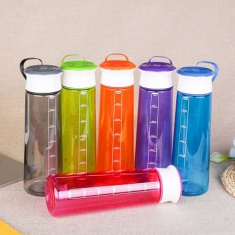 GRIZZLY ES8110 700ML PORTABLE TRANSPARENT WATER BOTTLE (BLACK)