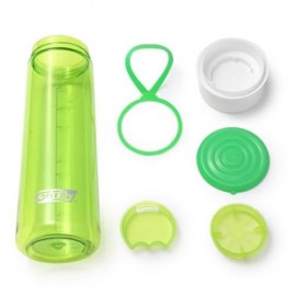 GRIZZLY ES8110 700ML PORTABLE TRANSPARENT WATER BOTTLE (GREEN)