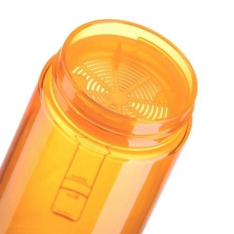 GRIZZLY ES8110 700ML PORTABLE TRANSPARENT WATER BOTTLE (ORANGE)