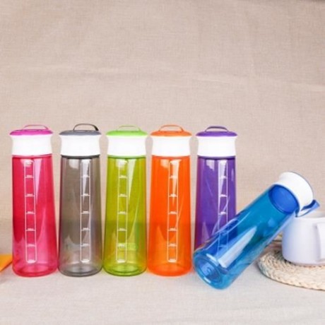 GRIZZLY ES8110 700ML PORTABLE TRANSPARENT WATER BOTTLE (ORANGE)