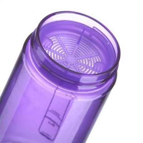 GRIZZLY ES8110 700ML PORTABLE TRANSPARENT WATER BOTTLE (PURPLE)