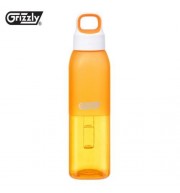 GRIZZLY ES8112 500ML BAP-FREE PORTABLE TRANSPARENT BOTTLE (ORANGE)