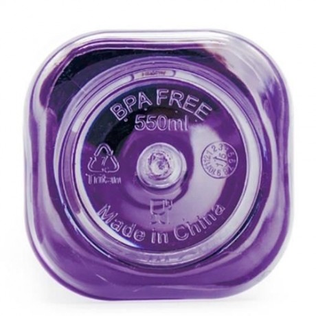 GRIZZLY ES8112 500ML BAP-FREE PORTABLE TRANSPARENT BOTTLE (PURPLE)