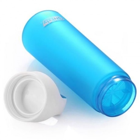 GRIZZLY ES8102A - CX 700ML FROSTED PLASTIC WATER BOTTLE (BLUE)