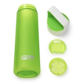 GRIZZLY ES8102A - CX 700ML FROSTED PLASTIC WATER BOTTLE (GREEN)