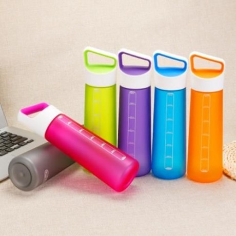 GRIZZLY ES8102A - CX 700ML FROSTED PLASTIC WATER BOTTLE (PURPLE)