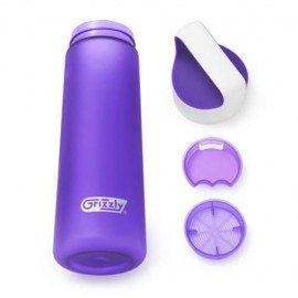 GRIZZLY ES8102A - CX 700ML FROSTED PLASTIC WATER BOTTLE (PURPLE)