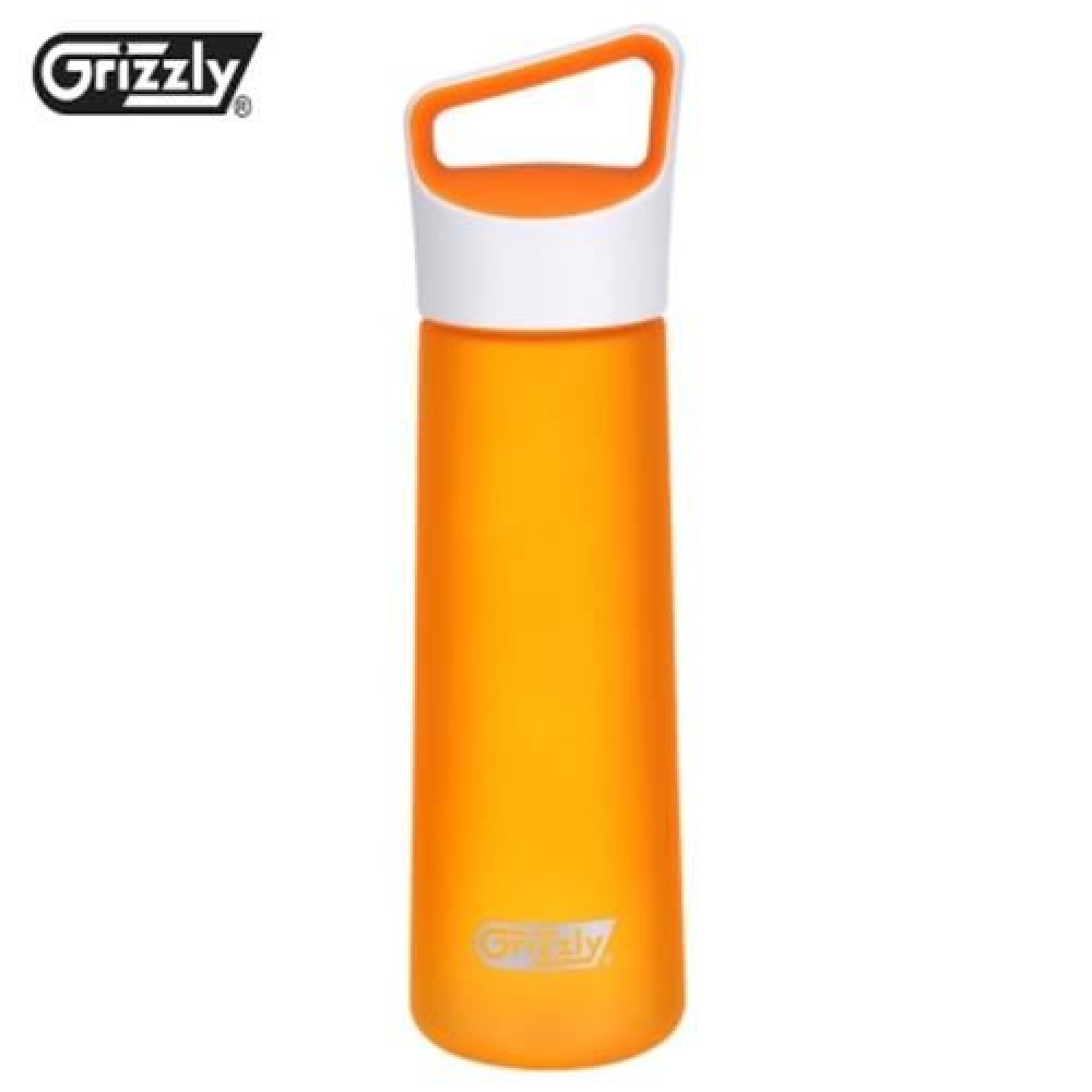 GRIZZLY ES8102A - CX 700ML FROSTED PLASTIC WATER BOTTLE (ORANGE)