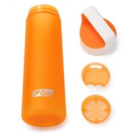 GRIZZLY ES8102A - CX 700ML FROSTED PLASTIC WATER BOTTLE (ORANGE)