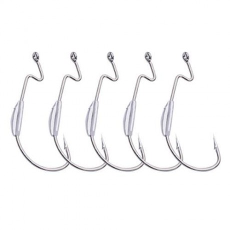 PRO BEROS 55PCS / SET WORM FISHING LURE BAIT FISH HOOK TACKLE (MULTI)