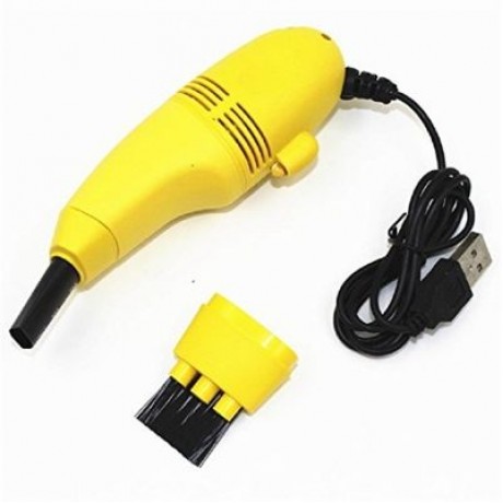 Mini USB Keyboard Vacuum Cleaner for Computer PC (YELLOW)