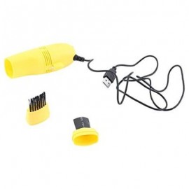 Mini USB Keyboard Vacuum Cleaner for Computer PC (YELLOW)