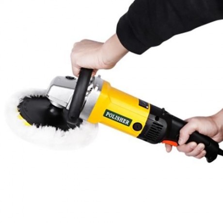 1200W CAR ELECTRIC POLISHER 6 SPEED GRADES FOR POLISHING WAXING (YELLOW)