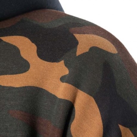 FAUX TWINSET CAMOUFLAGE FLEECE PULLOVER HOODIE (ACU CAMOUFLAGE)
