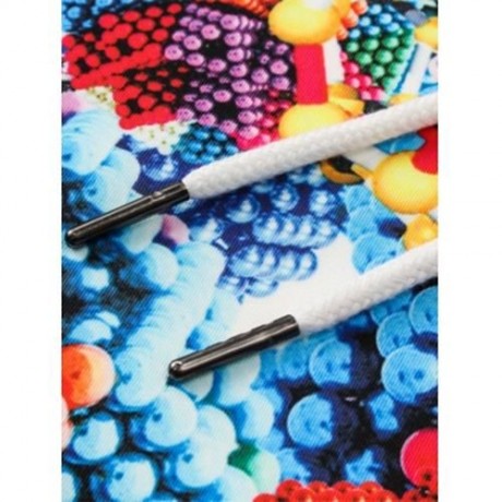 3D GEOMETRIC MAGNETIC BALLS PRINT PULLOVER HOODIE (COLORMIX)