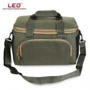 LEO MULTIFUNCTIONAL CANVAS SQUARE FISHING BAG (ARMY GREEN)