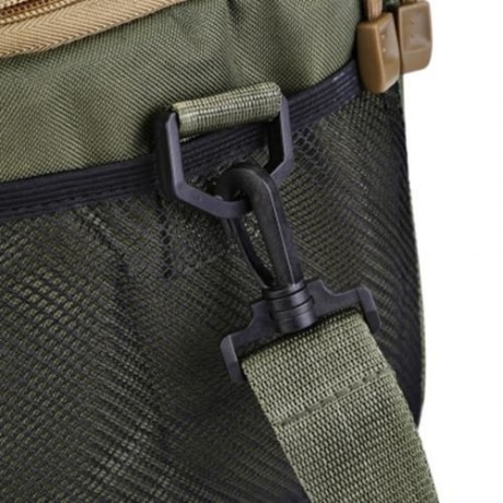 LEO MULTIFUNCTIONAL CANVAS SQUARE FISHING BAG (ARMY GREEN)