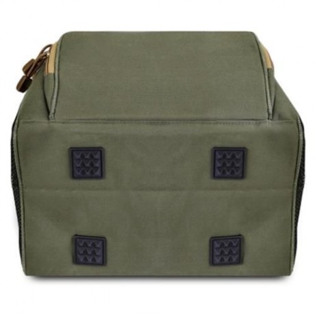 LEO MULTIFUNCTIONAL CANVAS SQUARE FISHING BAG (ARMY GREEN)