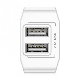 Baseus Mini Dual USB Output Charger 5V 2.1A (WHITE)