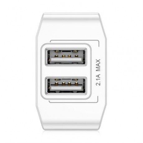 Baseus Mini Dual USB Output Charger 5V 2.1A (WHITE)