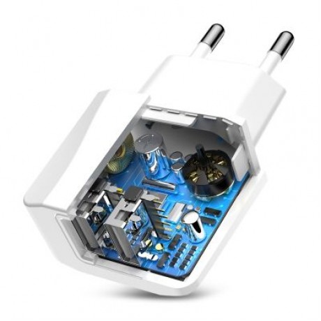 Baseus Mini Dual USB Output Charger 5V 2.1A (WHITE)