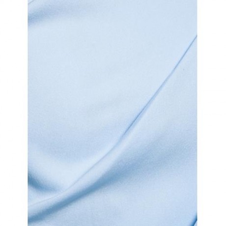 TURNDOWN COLLAR OBLIQUE BUTTON UP SHIRT (LIGHT BLUE)