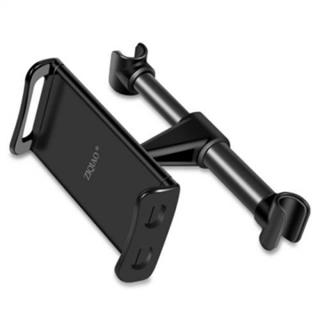 ZIQIAO 4 - 11 INCH EXTENDABLE CAR HEADREST BACK SEAT TABLET STAND MOUNT HOLDER (BLACK)