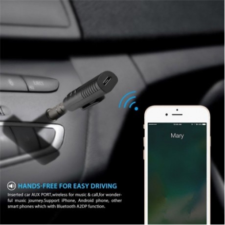 Mic for Stereos Phone MP3 Mini Wireless Bluetooth Handfree 3.5mm Streaming Wireless Auto A