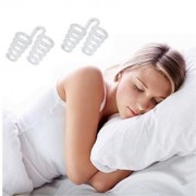 SET OF 2 PREMIUM ANTI-SNORING NOSE VENTS SOFT SILICON STOP SNORING DEVICE NIGHT (WHITE)