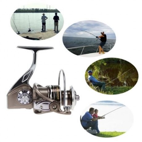 KM SERIES 13BB SPINNING FISHING REEL (COFFEE)