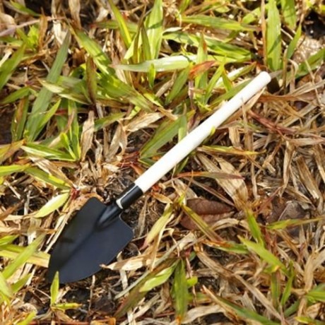 LS - 107 4PCS / KIT MINI GARDENING TOOL FORK SHOVEL RAKE SPADE (BLACK)