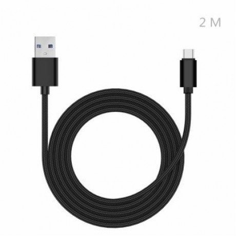 TOCHIC Type-C Data Quick Charging Cable - 2M (BLACK)