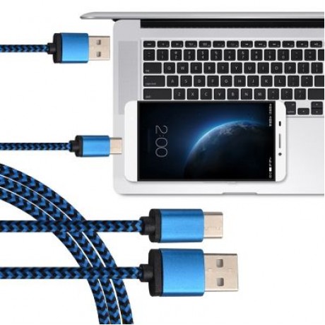 USB 3.1 Type-C Charge and Sync Cable for Xiaomi (BLUE)