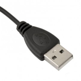 3.5mm Jack/Plug to USB Data Cable for MP3/MP4 PC (BLACK)