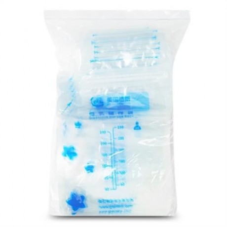 GL 96PCS BABY BREAST MILK FOOD STORAGE 250ML DISPOSABLE BAG (TRANSPARENT)