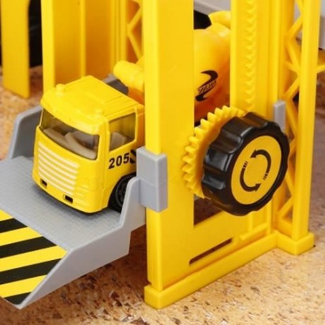 WY205 CONSTRUCTION SITES WITH DIECAST PLAY SET GARAGE TOYS (COLORMIX)