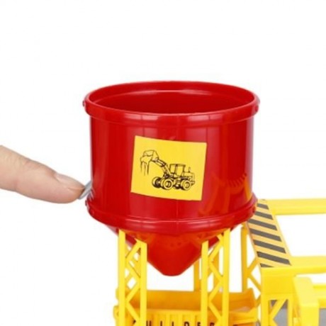 WY205 CONSTRUCTION SITES WITH DIECAST PLAY SET GARAGE TOYS (COLORMIX)