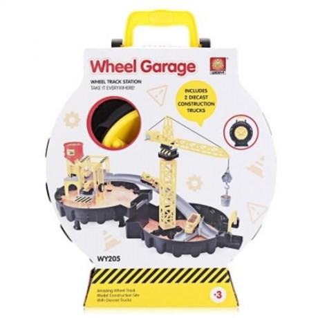 WY205 CONSTRUCTION SITES WITH DIECAST PLAY SET GARAGE TOYS (COLORMIX)