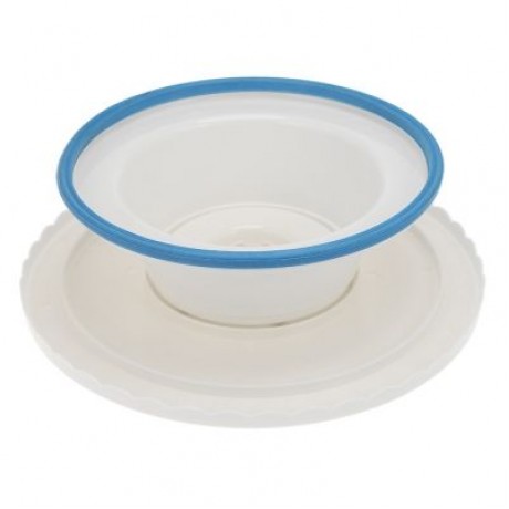 Plastic Round Cake Turntable Rotating Stand (WHITE)